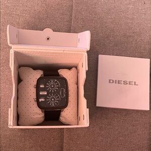 Diesel Triple Watch with Box (3 in 1 watch, 2 Analog, 1 Digital watch) 5-Bar